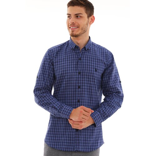 Dewberry G724 MEN&amp;#039;S SHIRT-NAVY-SAC Slike
