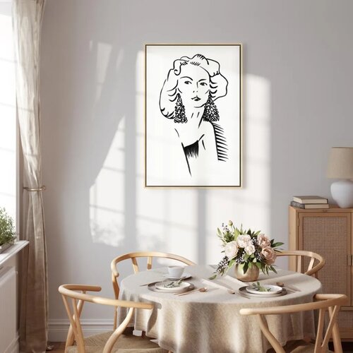  Slika - Romantic Blonde (1 Part) Vertical 80x120 U prirodnom drvenom okviru Slike