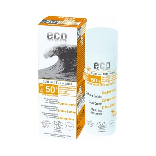 eco cosmetics Krema za sončenje Surf & Fun ekstra vodoodporen ZF 50+