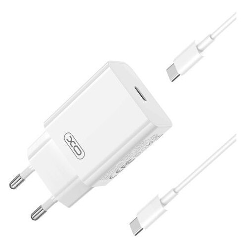 XO Kucni punjac L126 ulaz C PD 20W white + type-C cable Slike