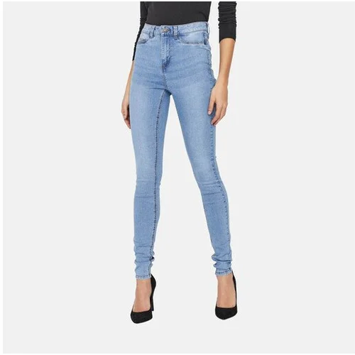 Noisy May Jeans hlače Callie 27010813 Modra Skinny Fit