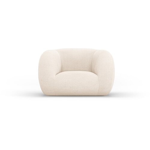 Cosmopolitan Design Kremno bel fotelj iz tkanine boucl&amp;eacute; Essen &amp;ndash; Slike