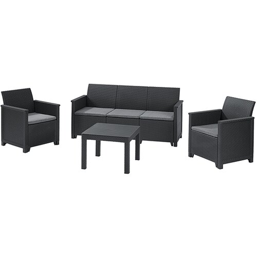 Olimp Sport Ba&amp;scaron;tenski set Elodie 3 seater grafit CU 246150 Slike