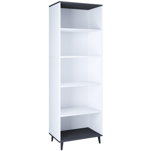 MID.YOU REGAL 60/184/31 cm antracit, bela Cene