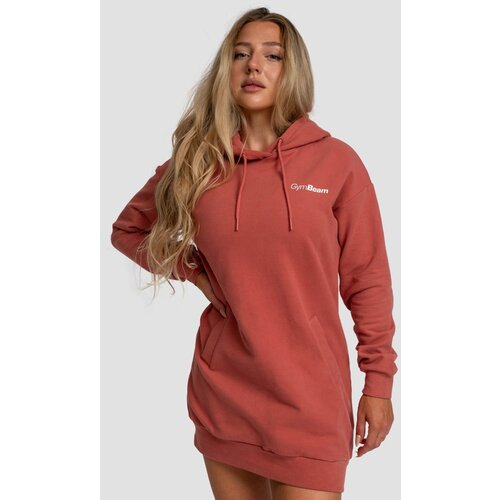 GymBeam Ženska dukserica Limitless Longline Cinnamon Cene