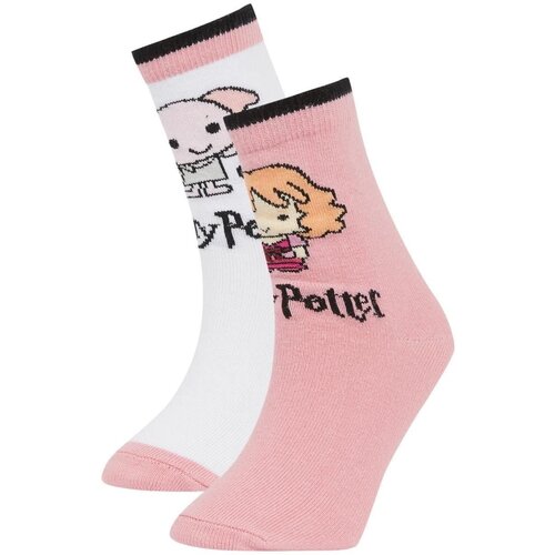 Defacto girls Harry Potter 2-Piece Cotton Long Socks Slike