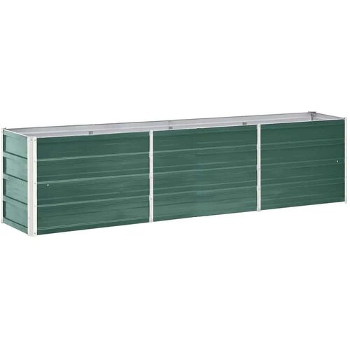 vidaXL visoka greda pocinkano jeklo 240x40x45 cm zelena Cene