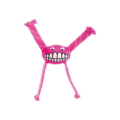 Rogz flossy grinz igračka za pse od kanapa, l, 24cm, roze Slike
