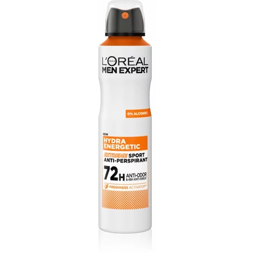 L'Oréal Paris Men Expert Hydra Energetic antiperspirant v pršilu proti neprijetnemu vonju in potenju 150 ml
