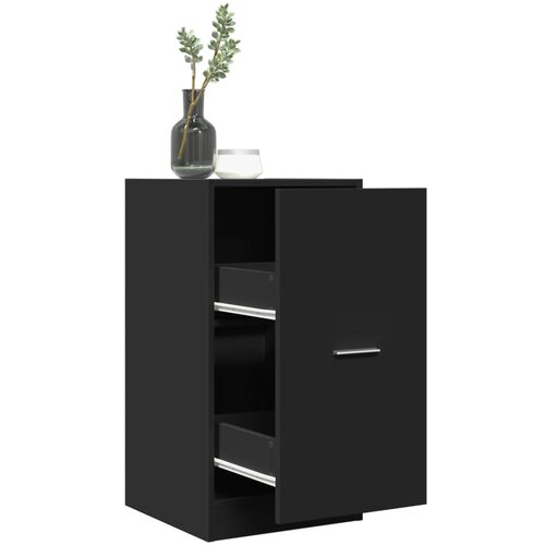 vidaXL Ormarić za lijekove crni 40x41x77,5 cm konstruirano drvo Cijene