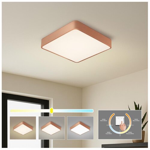 Brilagi LED plafonsko svetlo POOL LED/48W/230V 3000/4000/6000K 50x50 cm bronzano Slike