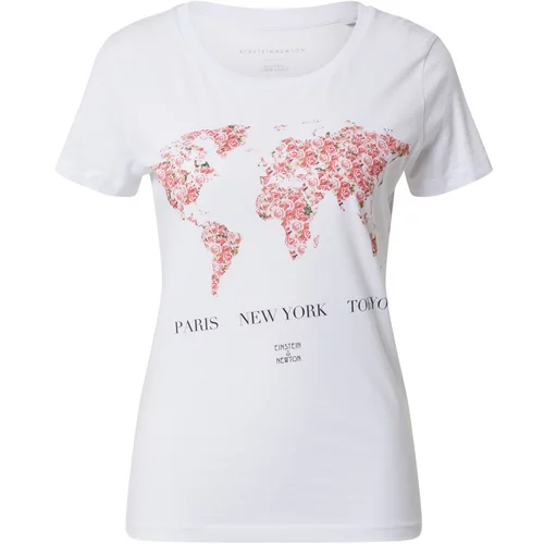 EINSTEIN & NEWTON Majica 'World' roza / crna / bijela