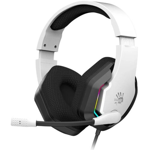 Oblivion gaming oprema A4-G260P WHITE A4Tech Bloody gejmerske slusalice sa mikrofonom, 50mm/16ohm, USB za RGB, 3,5mm Cene