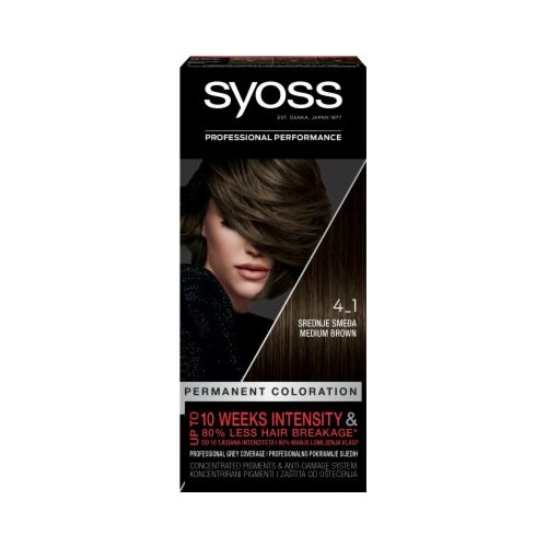 Syoss 4-1 medium brown farba za kosu Slike