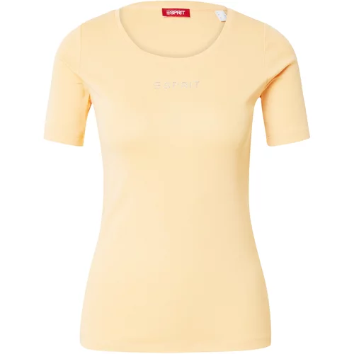 Esprit Majica pastelno oranžna / transparentna