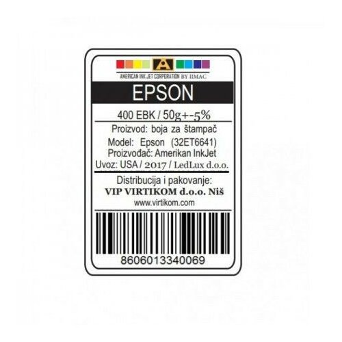 American Inkjet epson crna 400EBK/T66410/T67310/T67410/ECO-TANKS (32ET6641/Z) Cene