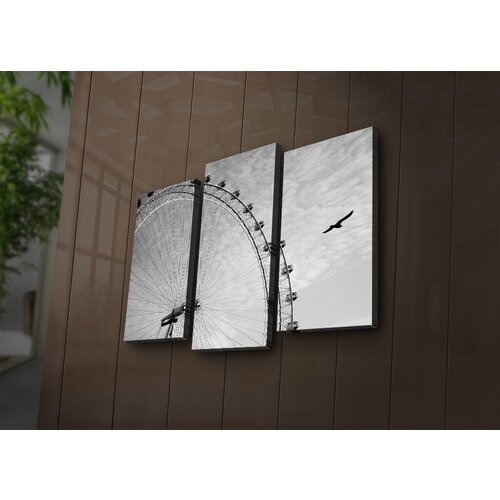 Wallity Set slika sa LED osvetljenjem 3PATİACT-5, 3 Dela Cene