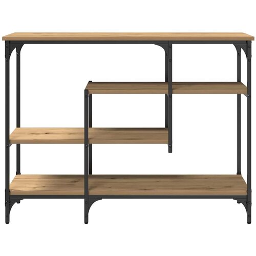  Konzolni stol s policom hrast artisan 100 x 35 x 75 cm Slike