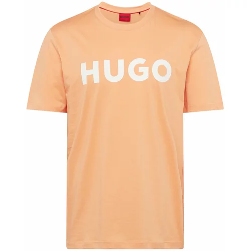 HUGO Red Majica 'Dulivio' narančasta / bijela