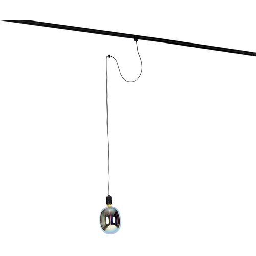QAZQA Hanglamp met rail ophanging zwart incl. LED G170 - Cavalux Cene
