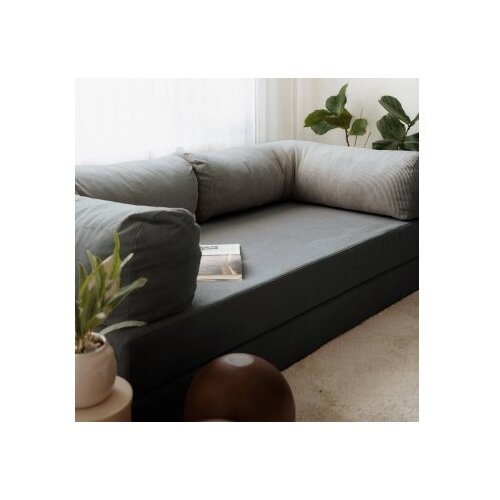 Atelier Del Sofa Nook sklopiva sofa, 100x200x70cm, tamnosiva Slike