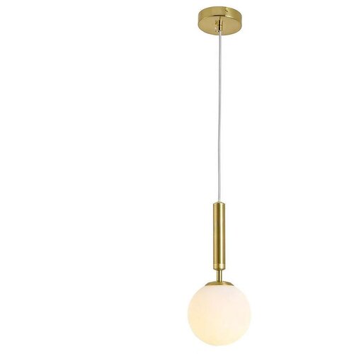 Toolight Luster od staklene kugle s spiralnim visećim svjetlom G108-1W zlato E27 Cene