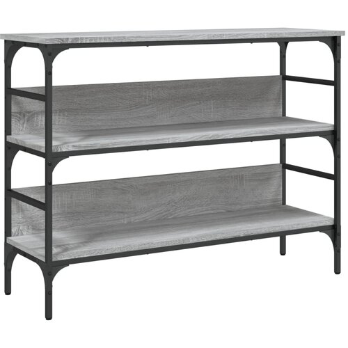 Maison Chic Konzolna mizica - miza ob steni siva sonoma 100x32x75 cm inženirski les, (21786284) Cene