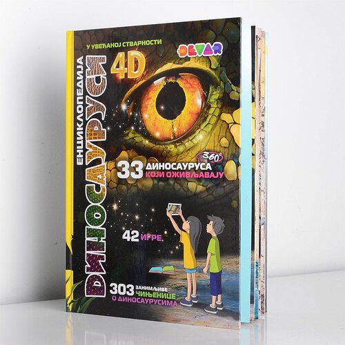 Devar Enciklopedija Dinosaurusi u uvećanoj stvarnosti 4D knjiga Slike