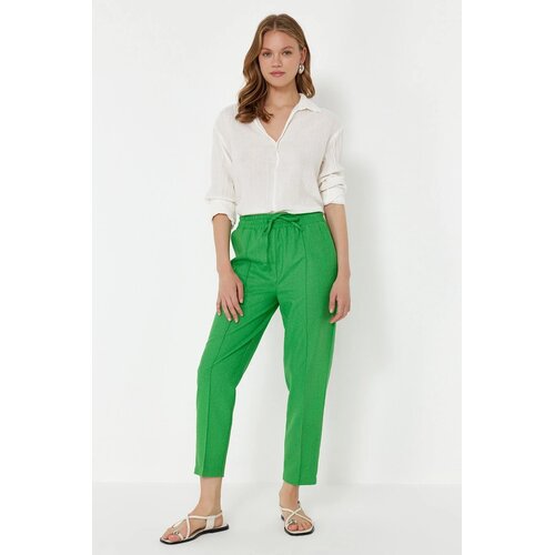 TRENDYOLMILLA Ženske pantalone TWOSS24PL00144, Zelena Cene