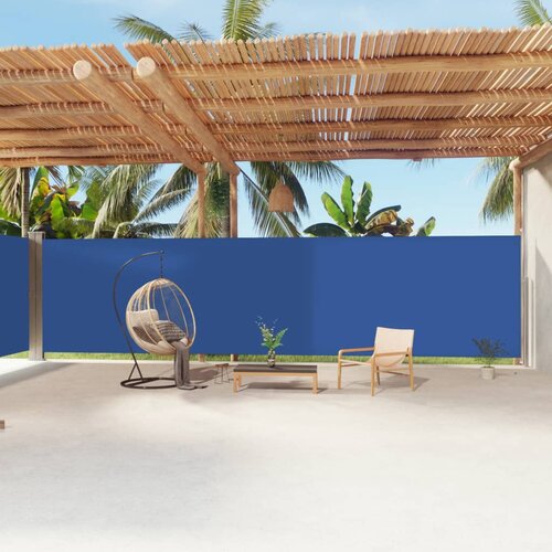 vidaXL Uvlačiva bočna tenda plava 200 x 1200 cm Cijene