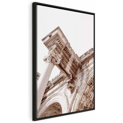  Slika - Temple of Hadrian (1 Part) Vertical 40x60 U crnom drvenom okviru Cijene