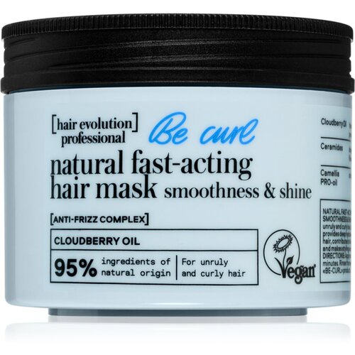 Natura Siberica Hair Evolution Be-Curl vlažilna in hranilna maska za sijaj valovitih in kodrastih las 150 ml Cene