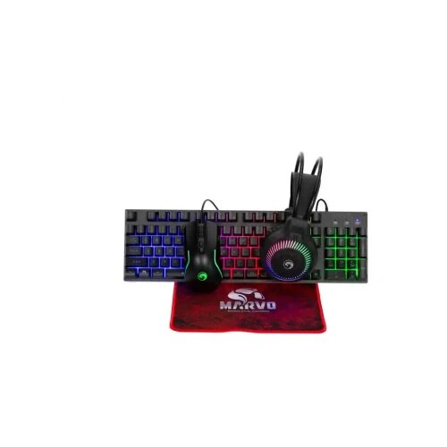 Marvo Tastatura + miš + slušalice + podloga LOOT 40 CM416 Slike