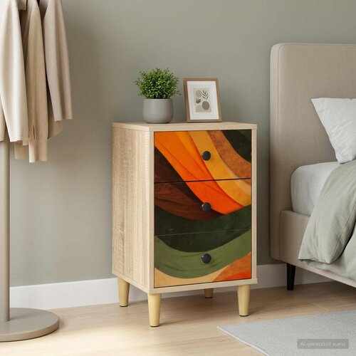  Noćni ormar BONN Hrast sonoma 36 x 33 x 60 cm Konstruirano drvo Slike