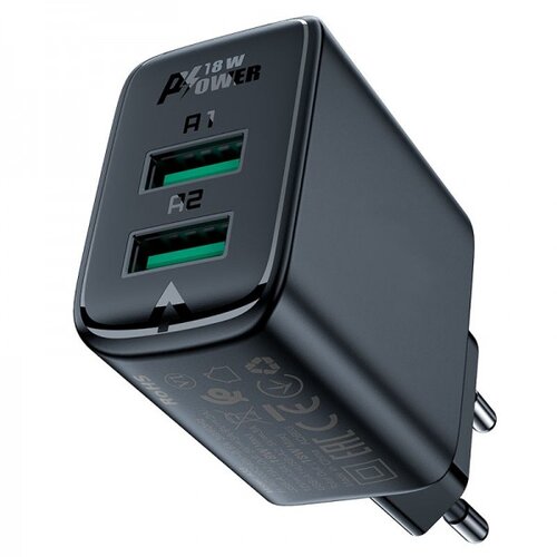  Acefast A33 QC18W (usb-a+usb-a) polnilec z dvema vhodoma Cene