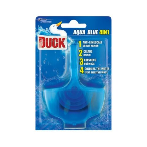 Duck aqua blue 4in1 korpica wc osveživač 40g Slike