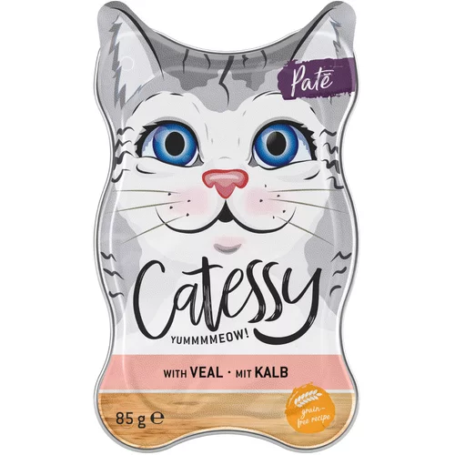 Catessy pladnji Paté s teletino - Varčno pakiranje: 72 x 85 g