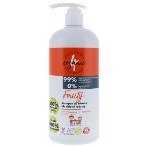 4Organic prirodni šampon za kosu za decu i porodicu fruity 1000ml Slike