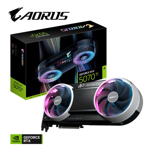 Gigabyte Grafična kartica AORUS GeForce RTX 5070 Ti INFINITY 16G, 16GB GDDR7, PCI-E 5.0 Cene