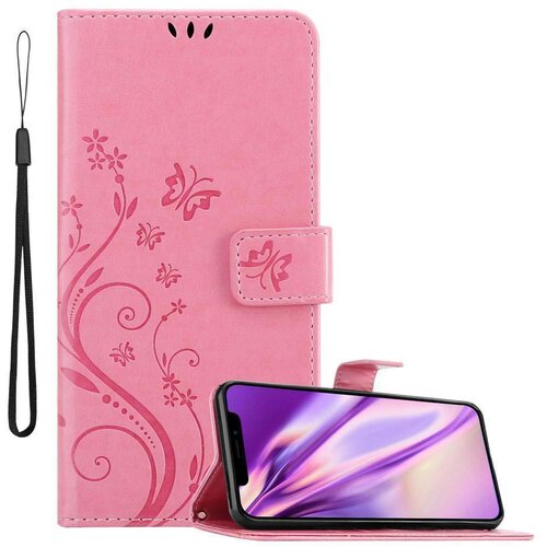 Cadorabo Ohi&amp;scaron;je, združljivo z Apple iPhone XS MAX v klasična zlata - Za&amp;scaron;čitni ovitek v cvetličnem dizajnu z magnetnim zapiranjem, stoječo funkcijo in režami za kartice, (20564232) Slike