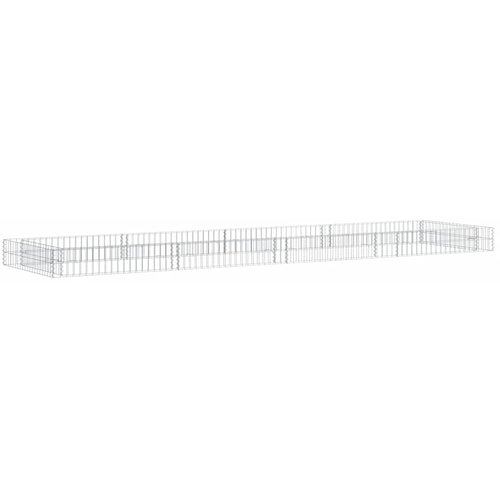  Gabionska povi&amp;scaron;ena gredica od pocinčanog čelika 400x100x20 cm Slike