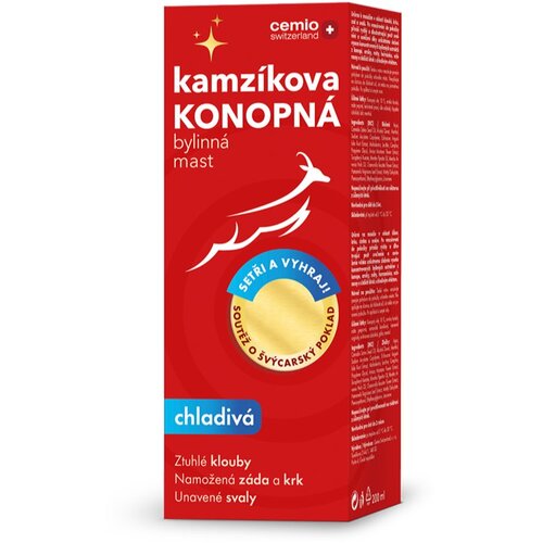 Cemio Kamzík hemp ointment pomada sa učinkom hlađenja 200 ml Cijene