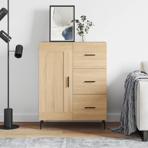 vidaXL Komoda sonoma hrast 69,5x34x90 cm inženirski les Cene