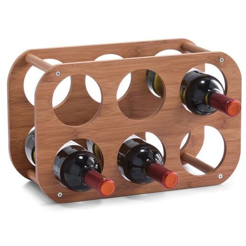 ZELLER PRESENT KUHINJSKO POLIČNO STOJALO REGAL ZA VINO BAMBUS 38X16X24 CM Cene