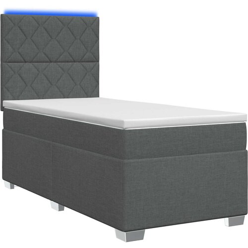  Krevet s box springom, madracem i LED-om 90 x 190 cm Slike