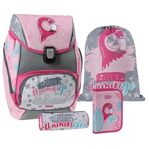 Play Logic set, ranac anatomski, 4 u 1, Flamingo Slike