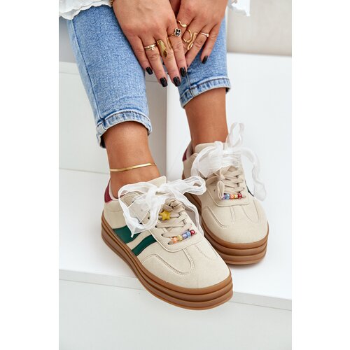 PG2 Women's Sneakers With Embellishments Beige Jariana Cijene