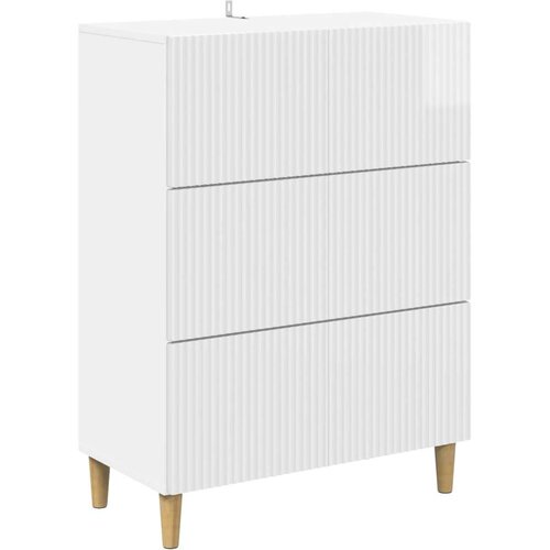  Ormar s ladicama Bijela visokog sjaja 66 x 34 5 x 90 cm - Bijela visokog sjaja Cene