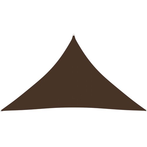 vidaXL Senčno jadro oksford blago trikotno 3x3x4,24 m rjavo, (20965518) Cene