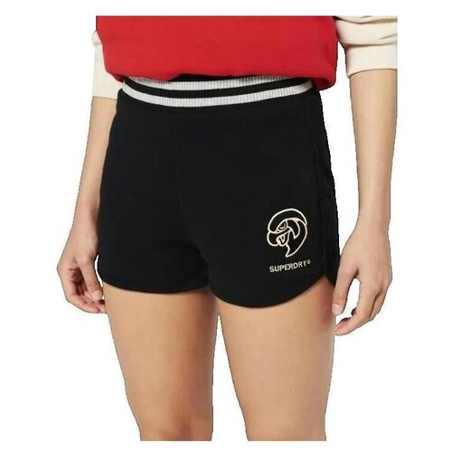 Superdry Kratke hlače &amp;amp; Bermuda Short Collegiate Vintage slim noir Črna Slike